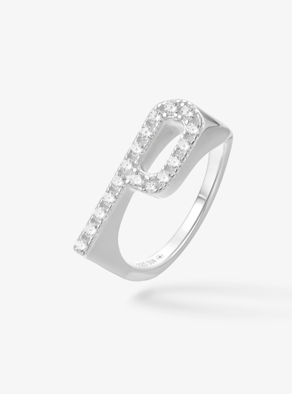 Bague Initial P - Sun Society 