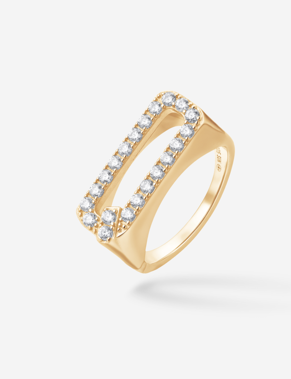 Bague Initial Q - Sun Society 