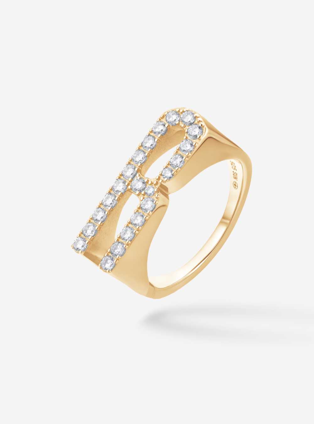 Bague Initial R - Sun Society 