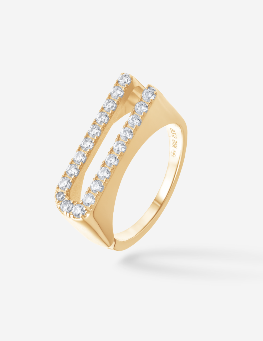 Bague Initial U - Sun Society 