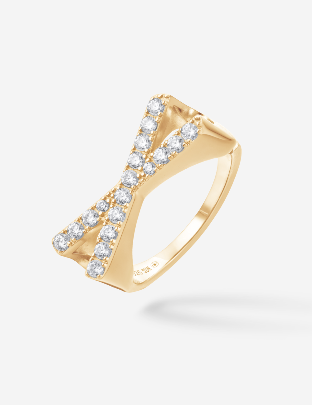 Bague Initial X - Sun Society 