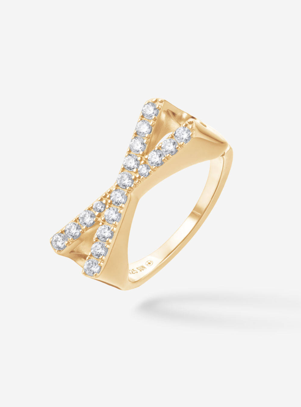 Bague Initial X - Sun Society 