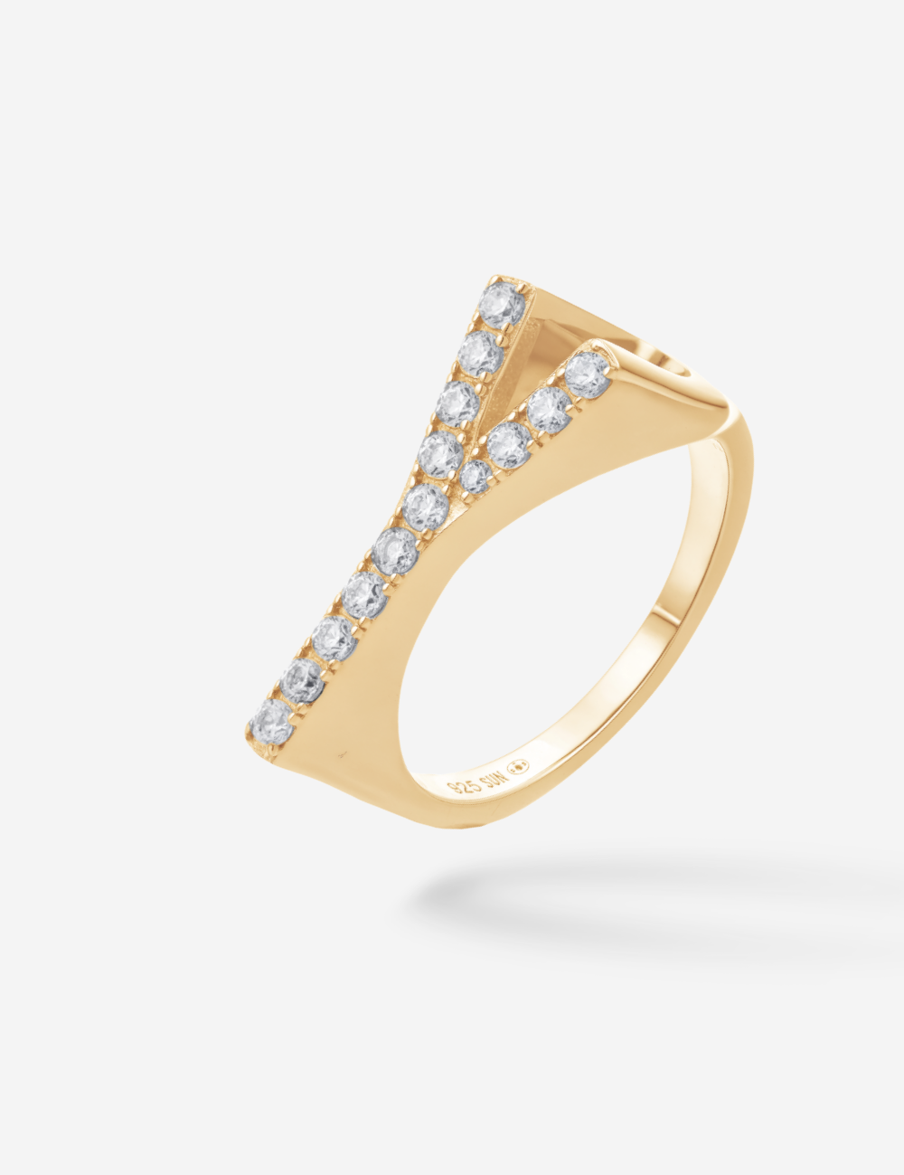 Bague Initial Y - Sun Society 