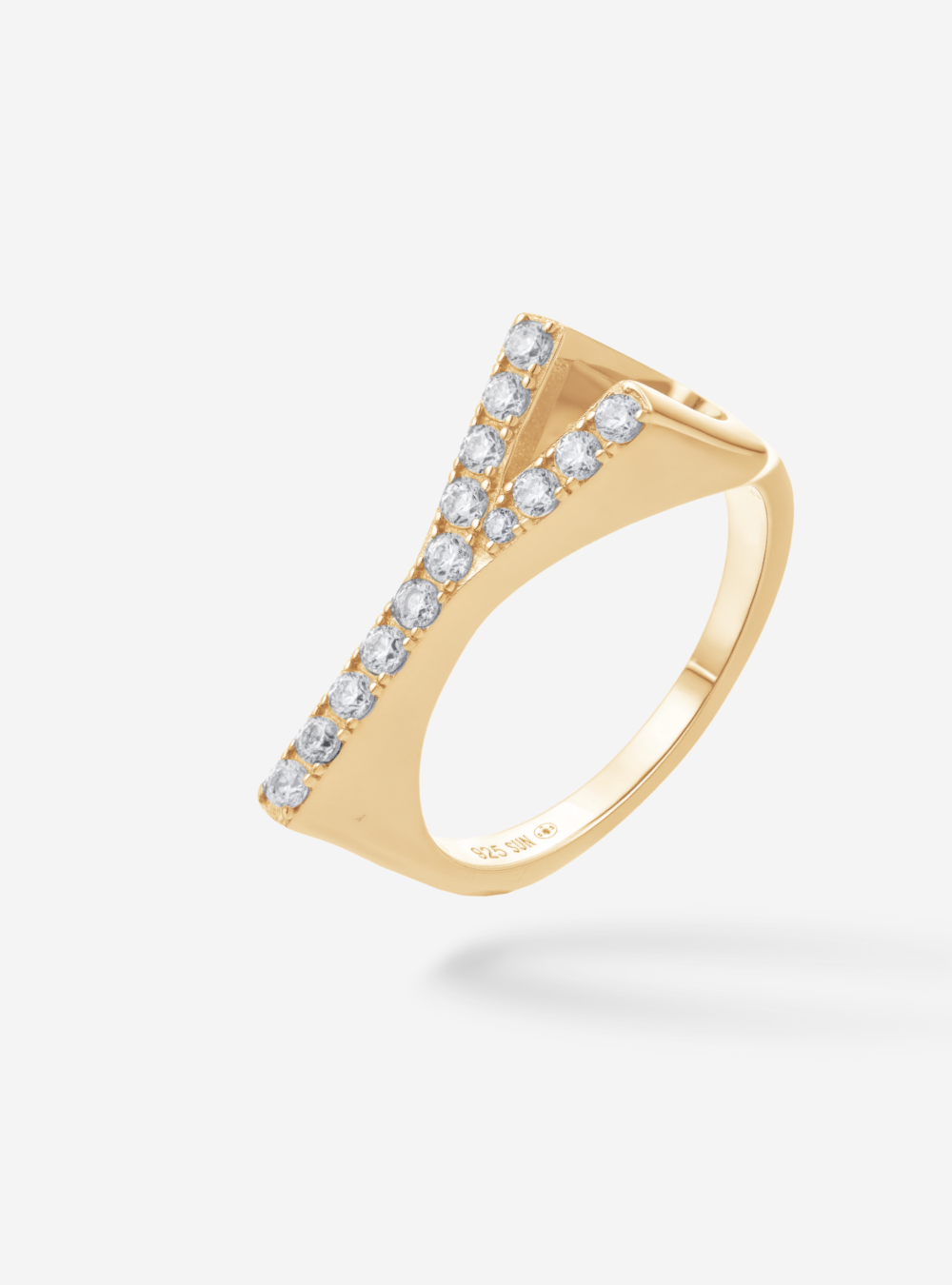 Bague Initial Y - Sun Society 