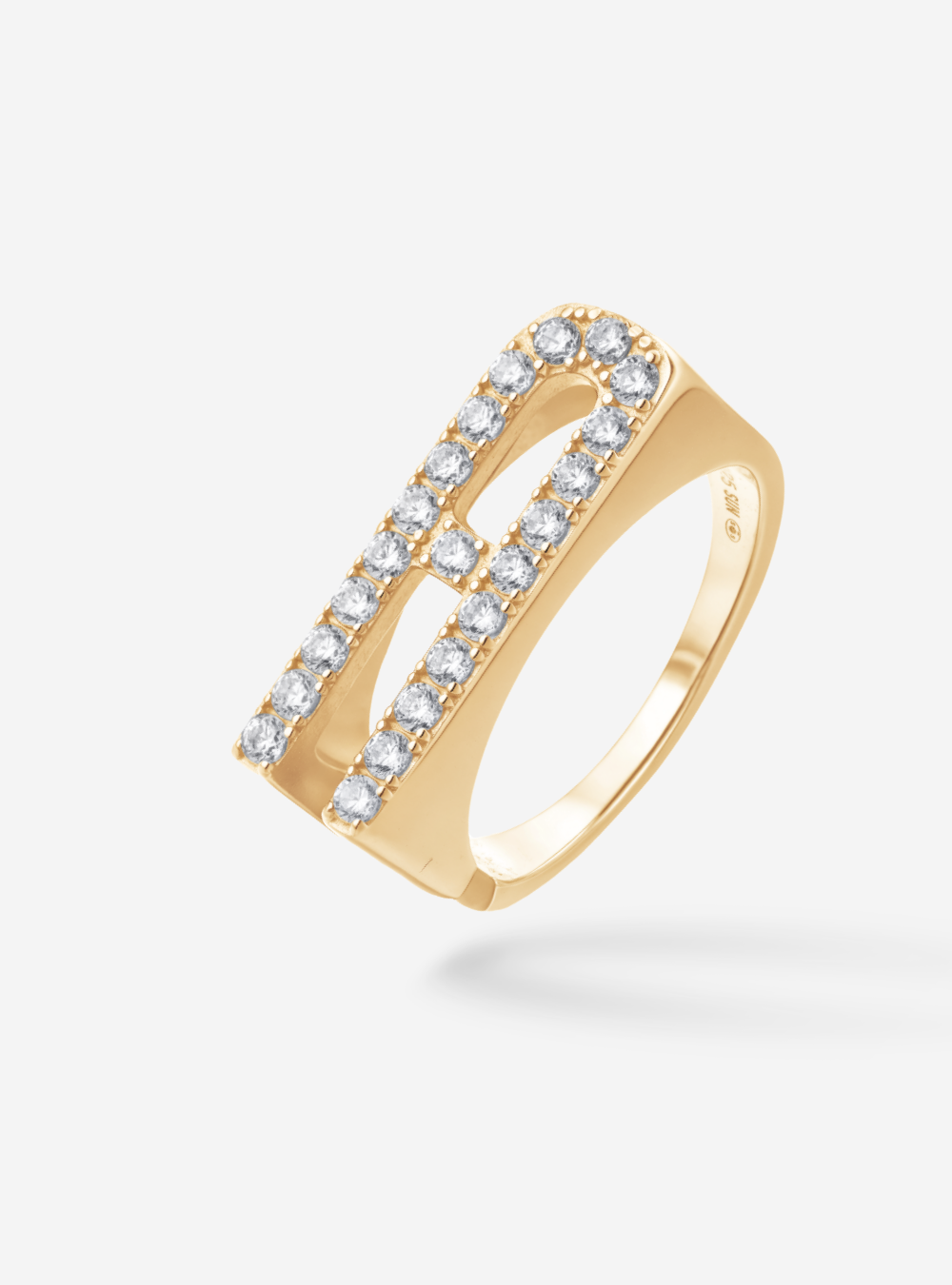 Bague Initial A - Sun Society 