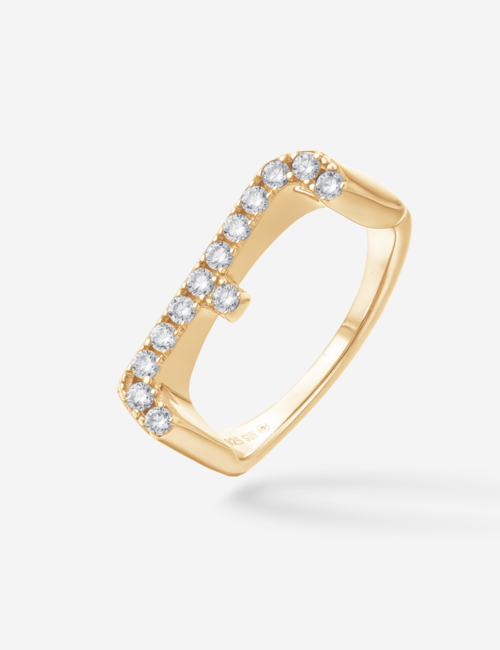 Bague Initial E - Sun Society 