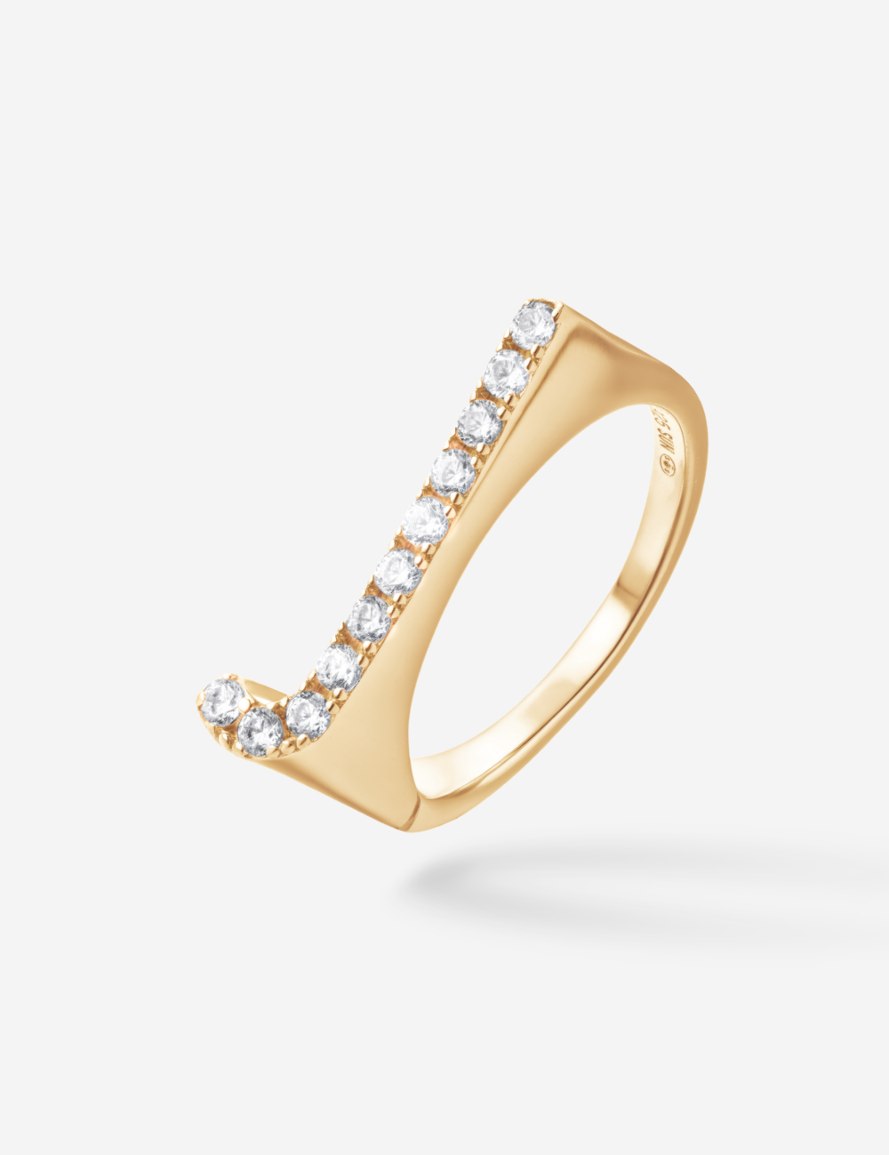 Bague Initial J - Sun Society 