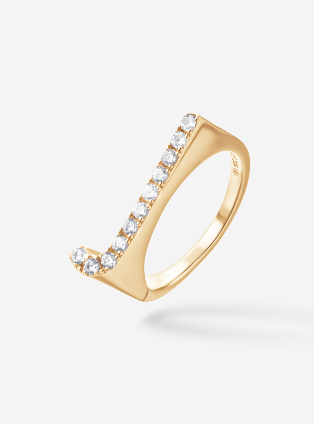 Bague Initial J - Sun Society 