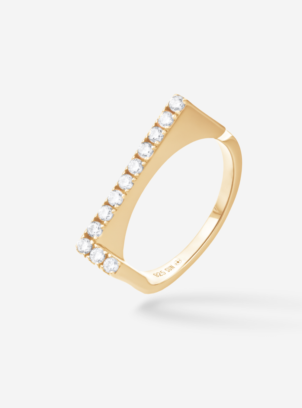 Bague Initial L - Sun Society 