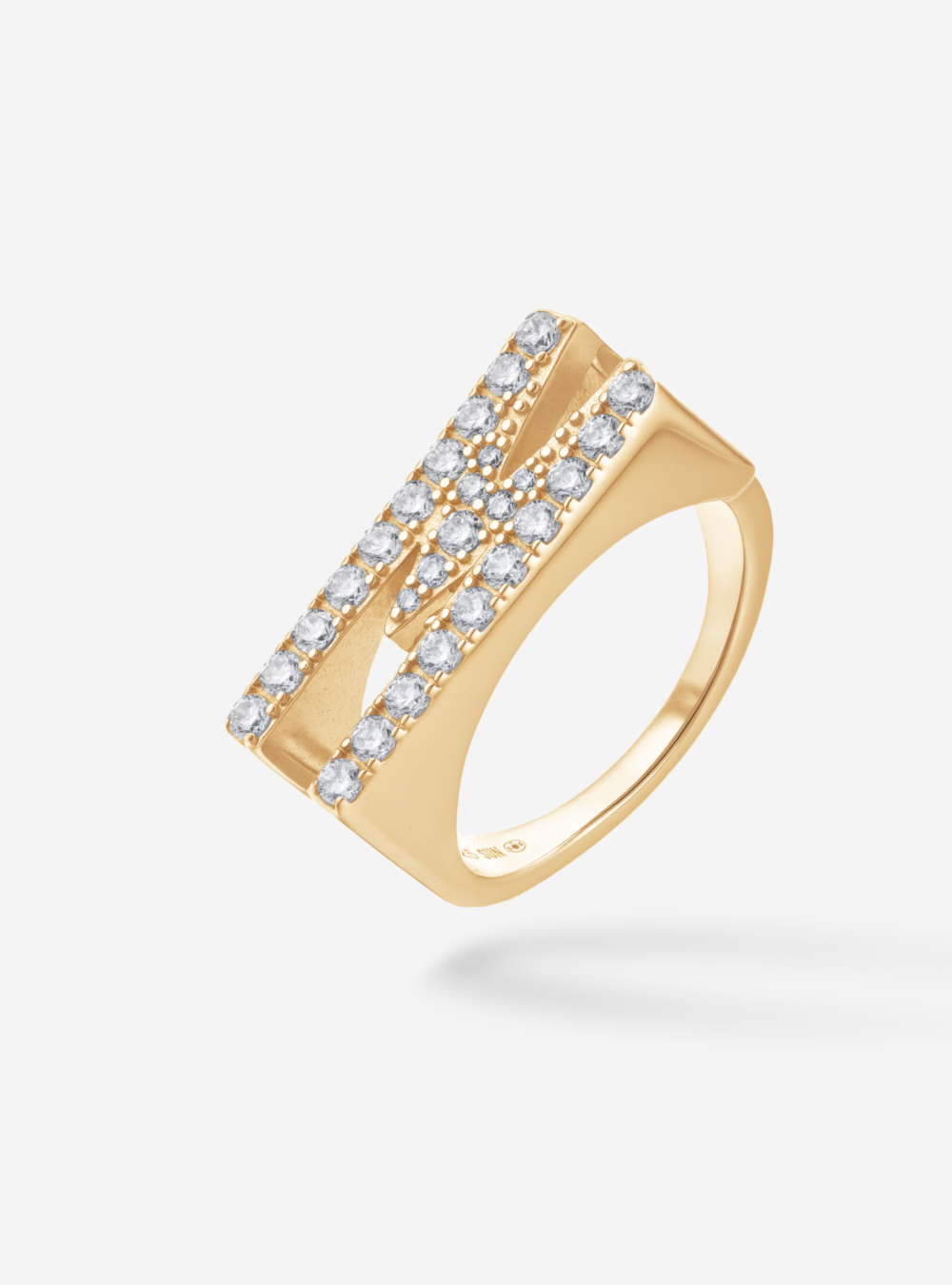 Bague Initial M - Sun Society 