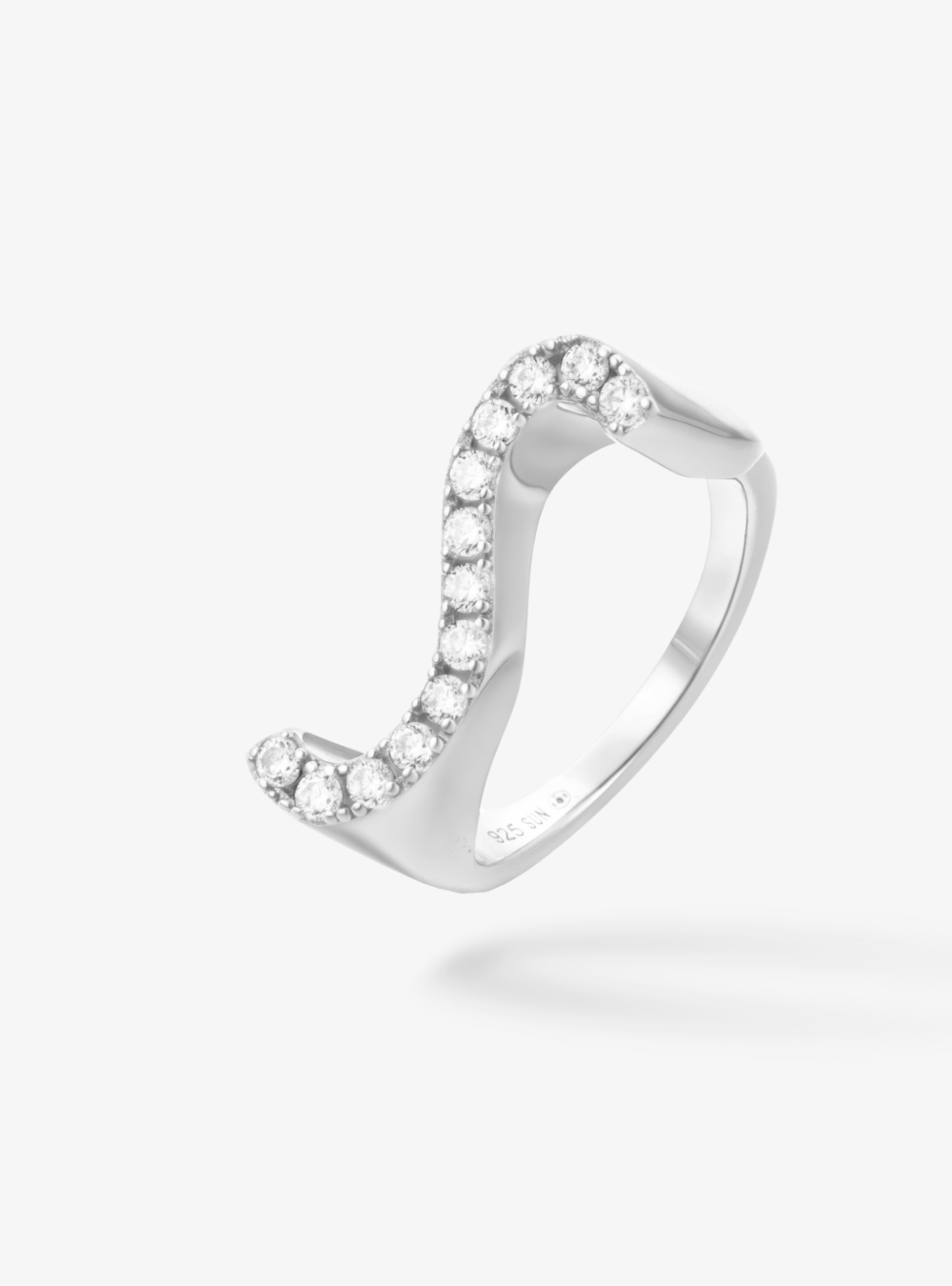 Bague Initial S - Sun Society 