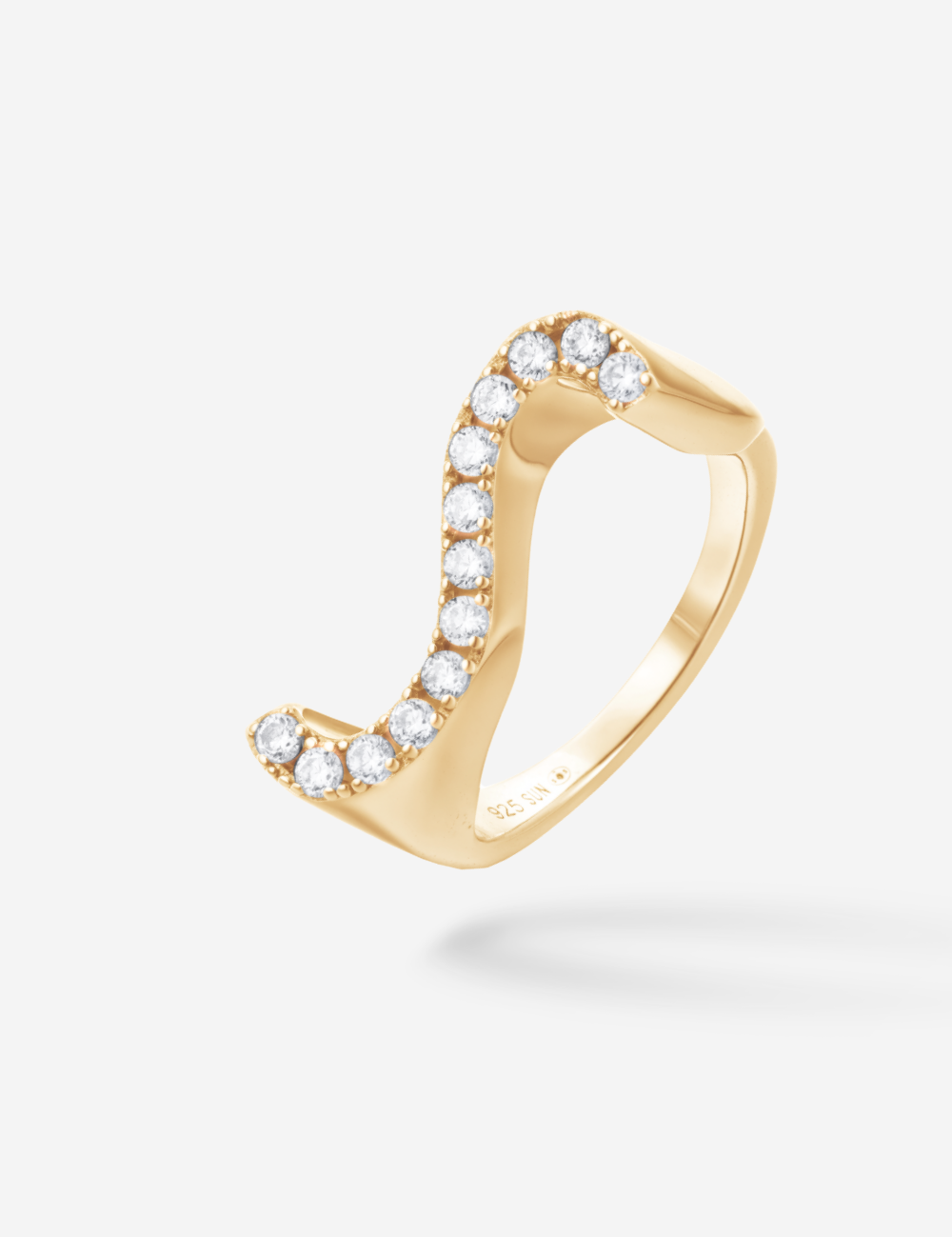 Bague Initial S - Sun Society 