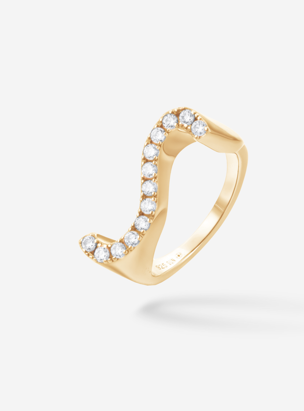 Bague Initial S - Sun Society 