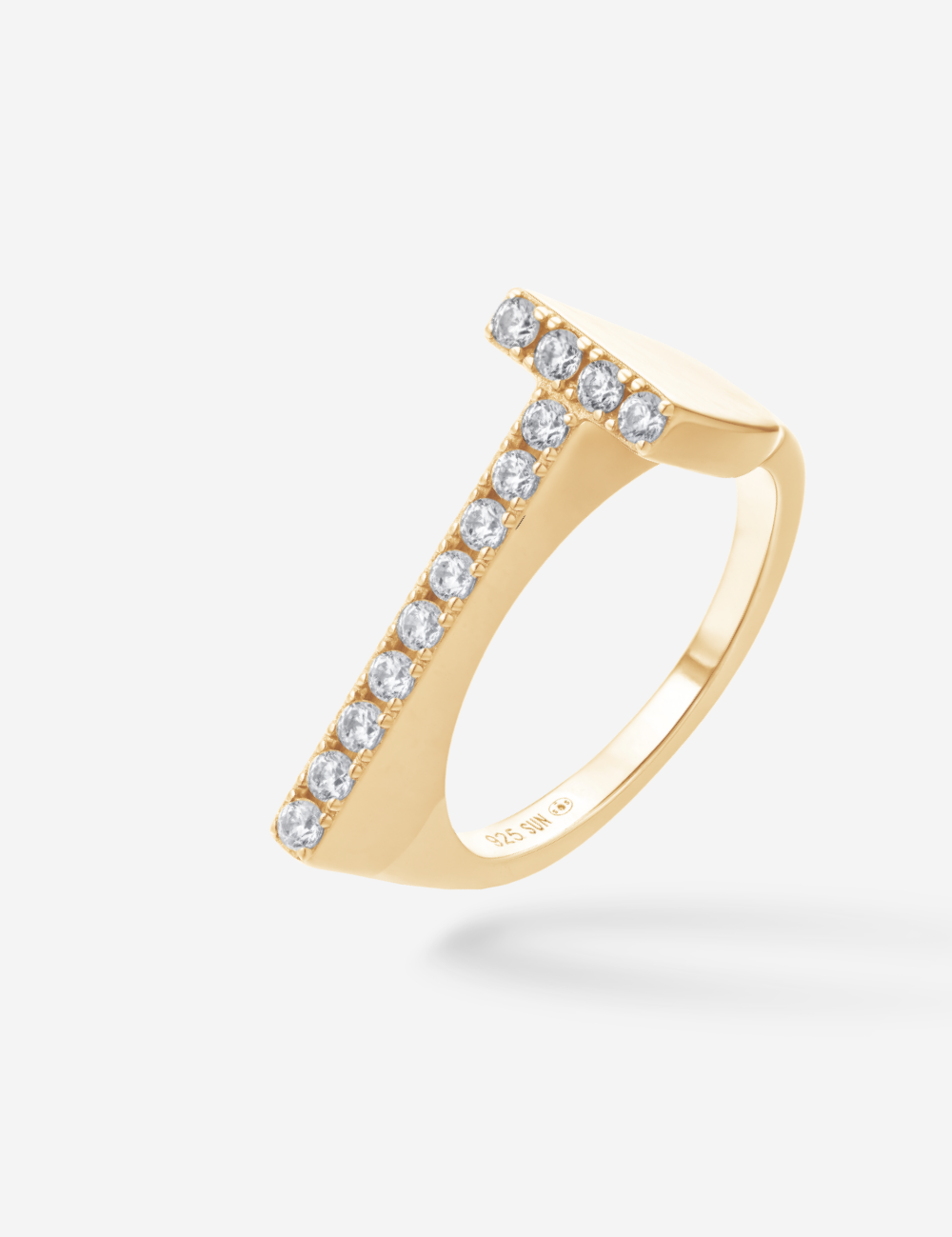 Bague Initial T - Sun Society 