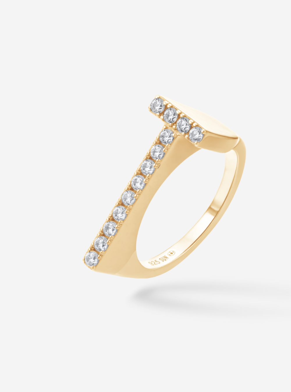 Bague Initial T - Sun Society 