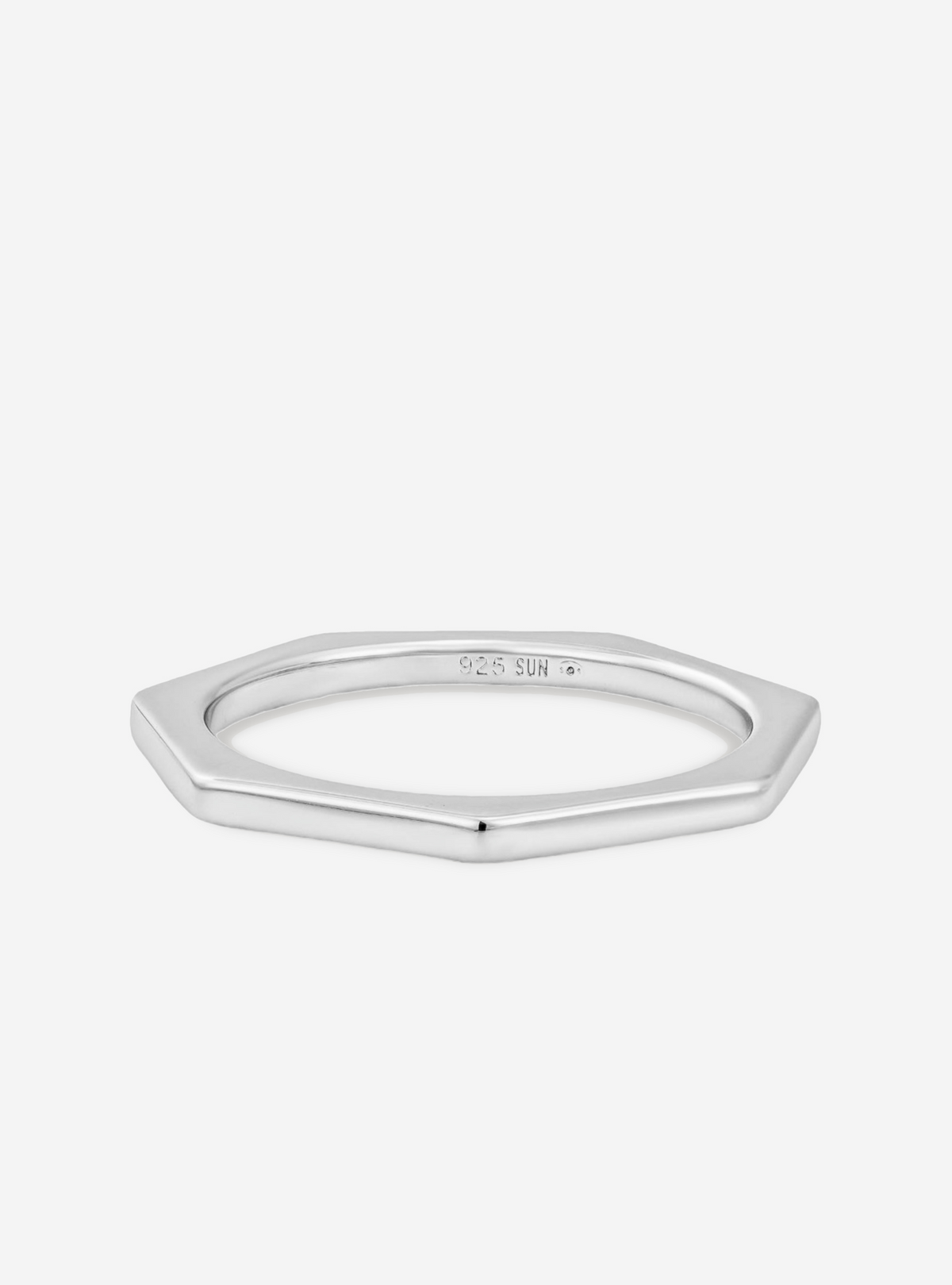 Bague Heptagonal No Stone - Sun Society boucles d'oreille