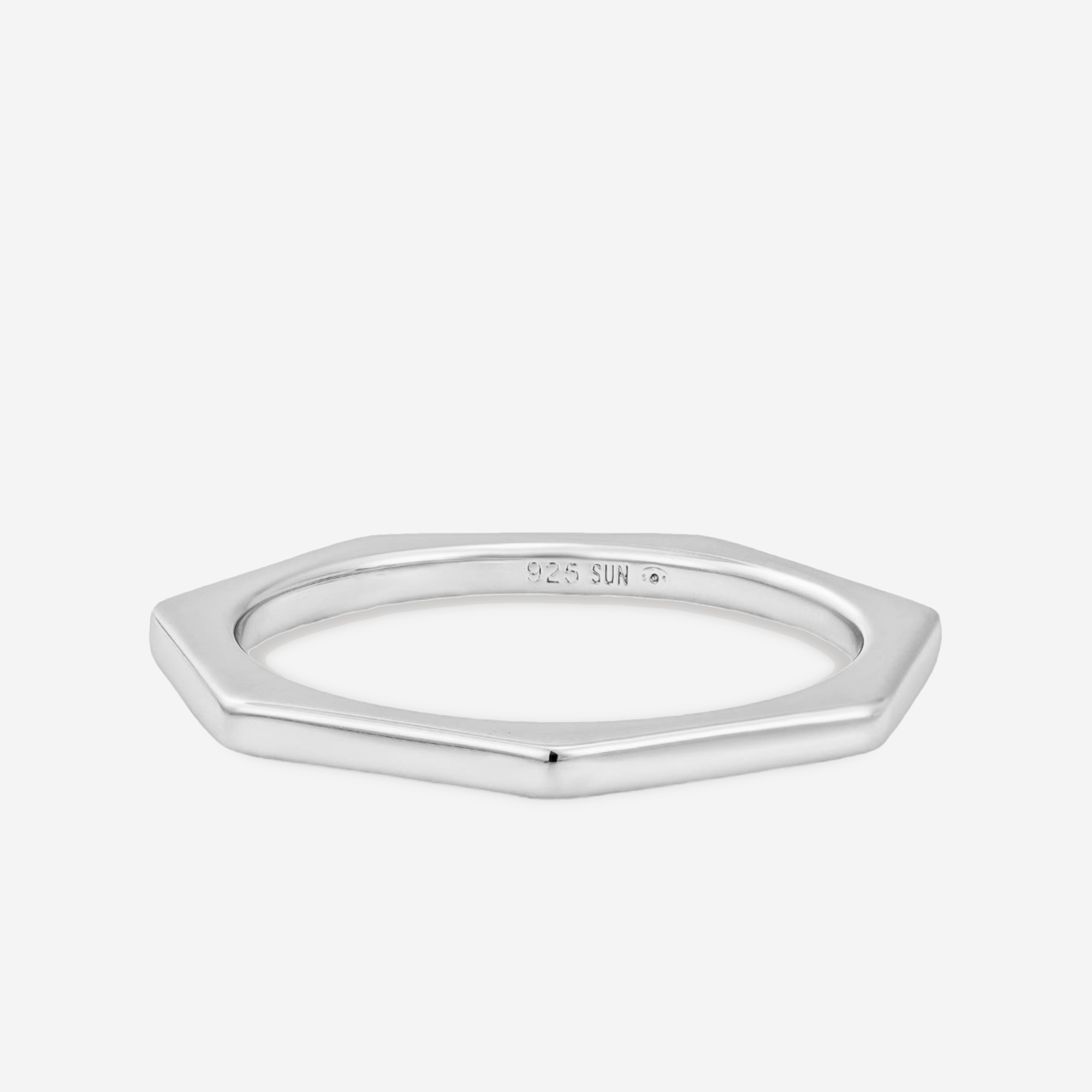 Bague Heptagonal No Stone - Sun Society boucles d'oreille