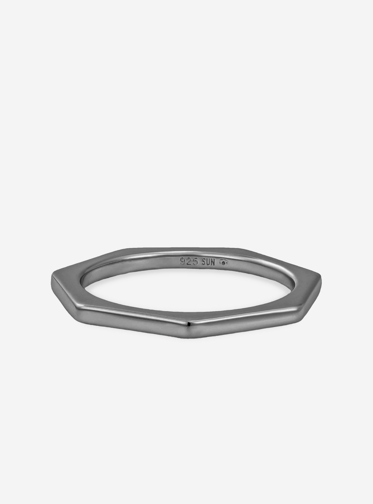 Bague Heptagonal No Stone - Sun Society boucles d'oreille