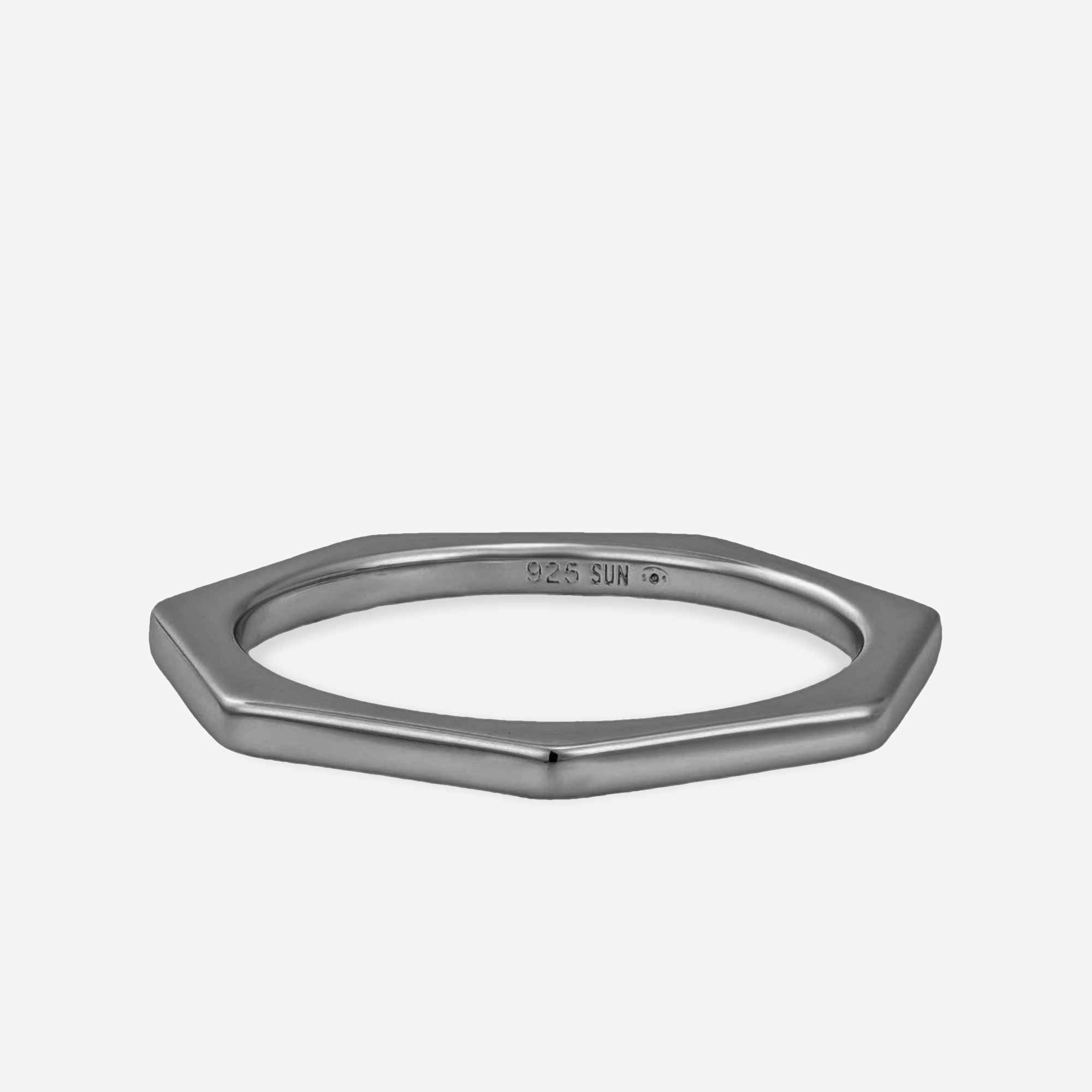 Bague Heptagonal No Stone - Sun Society boucles d'oreille