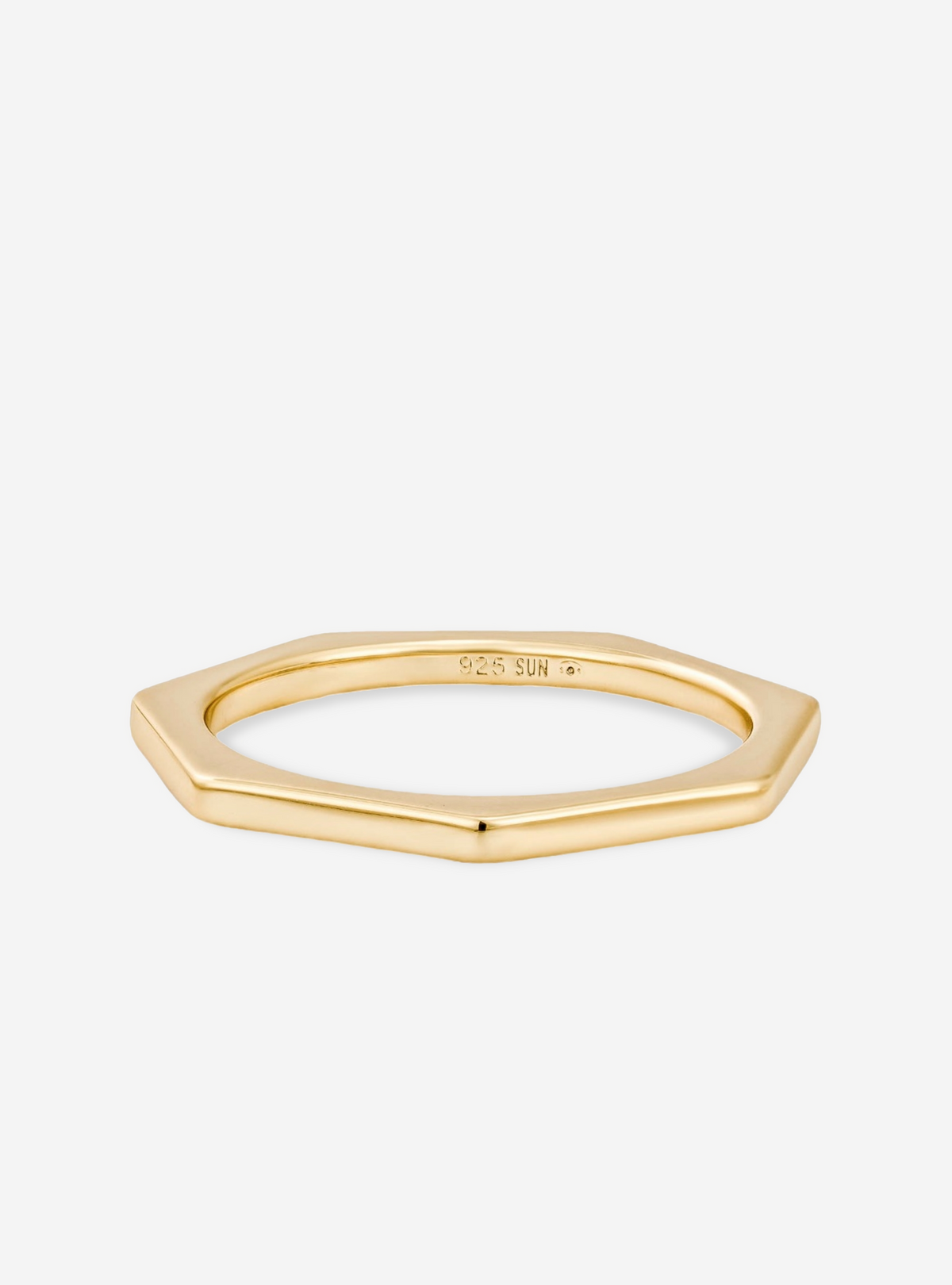 Bague Heptagonal No Stone - Sun Society boucles d'oreille