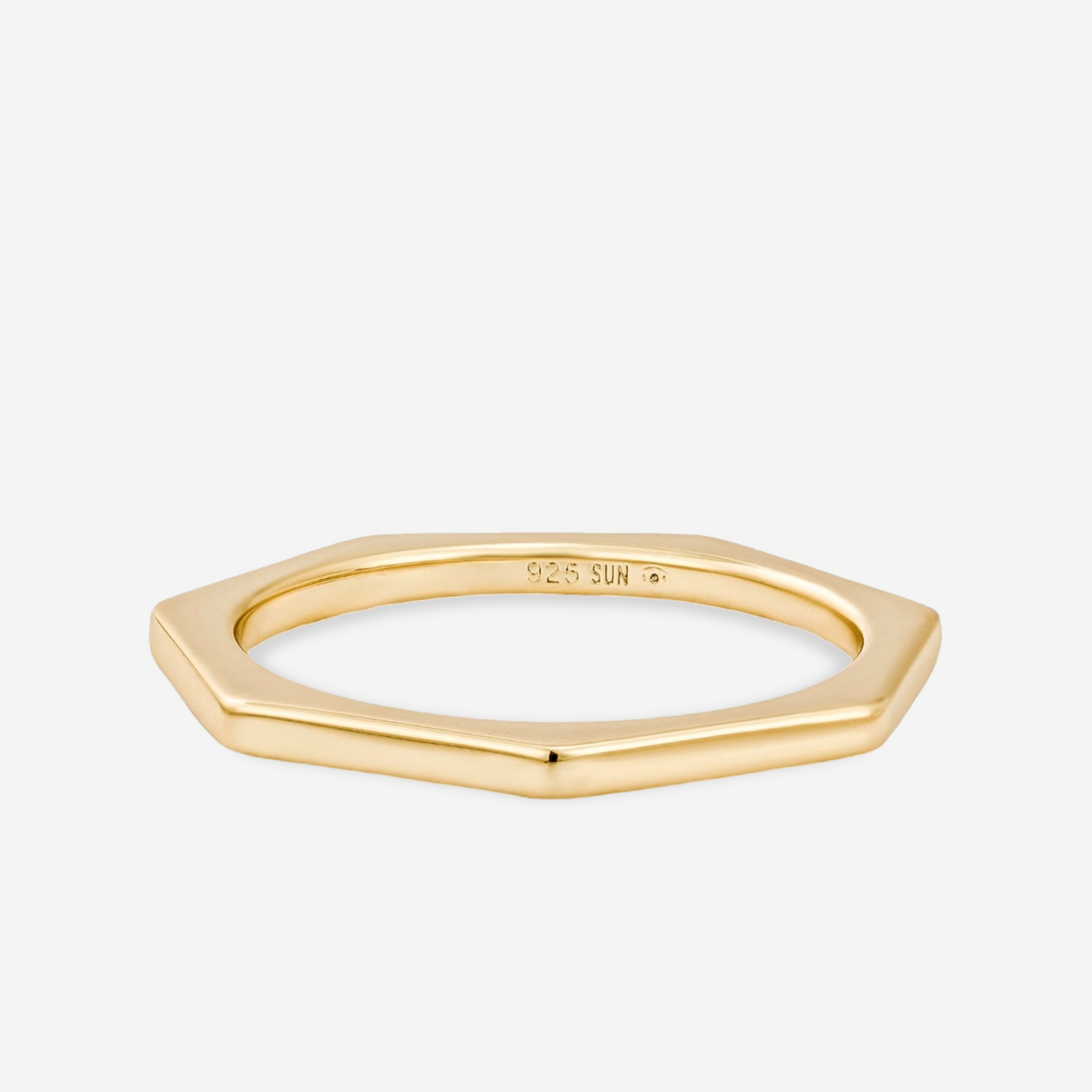 Bague Heptagonal No Stone - Sun Society boucles d'oreille
