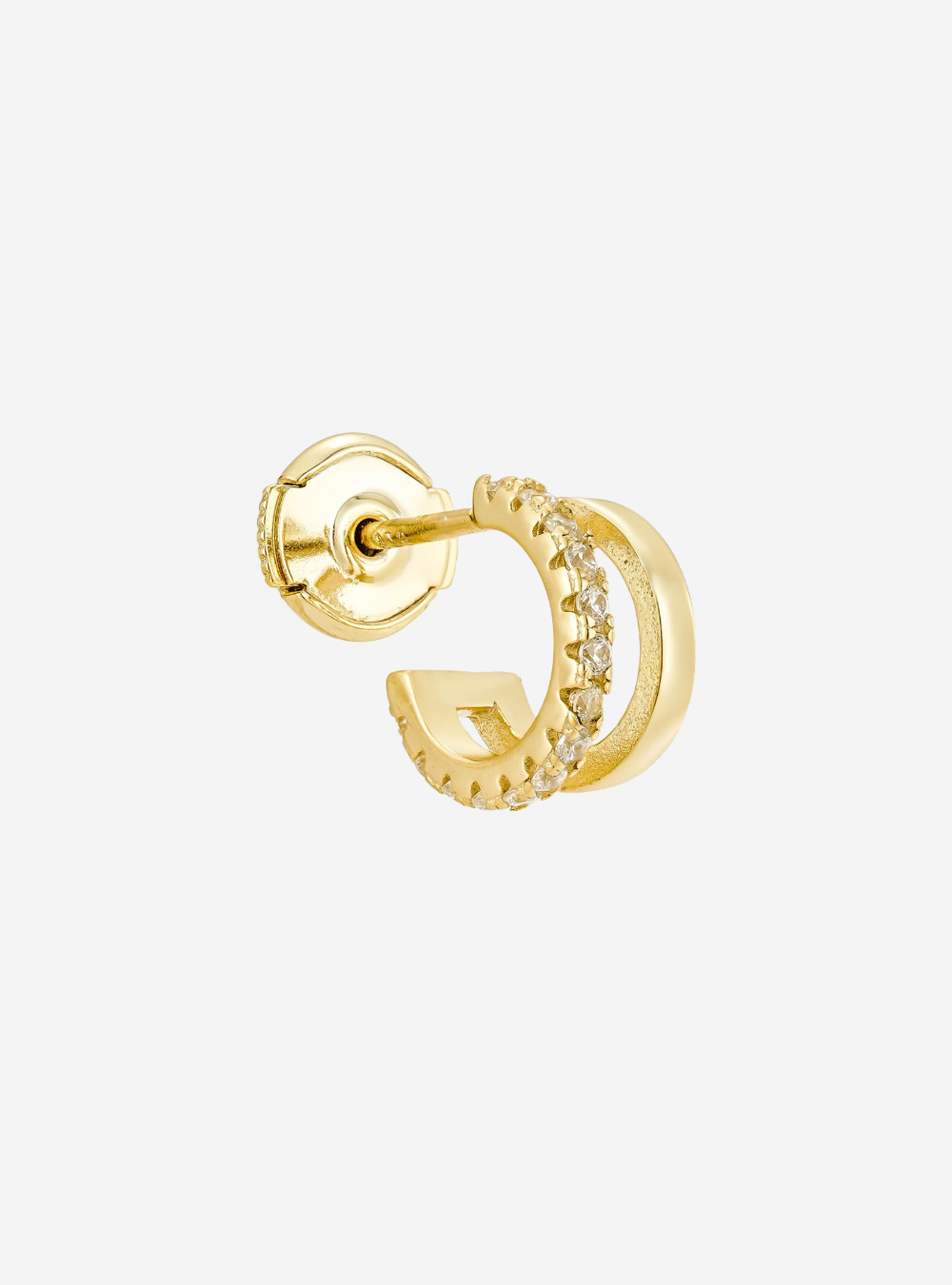 Boucle Double Semi-Pavée 8 mm - Sun Society 
