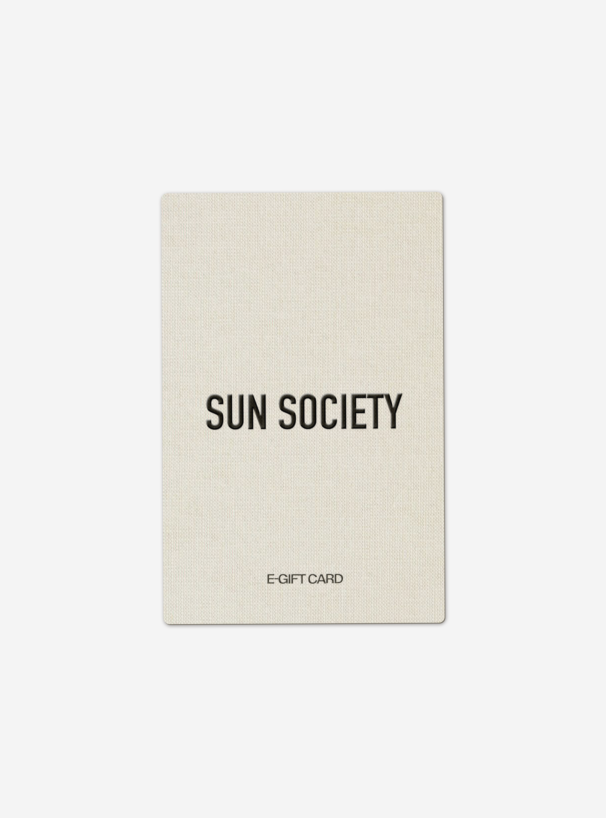 E-Gift Card - Sun Society boucles d'oreille